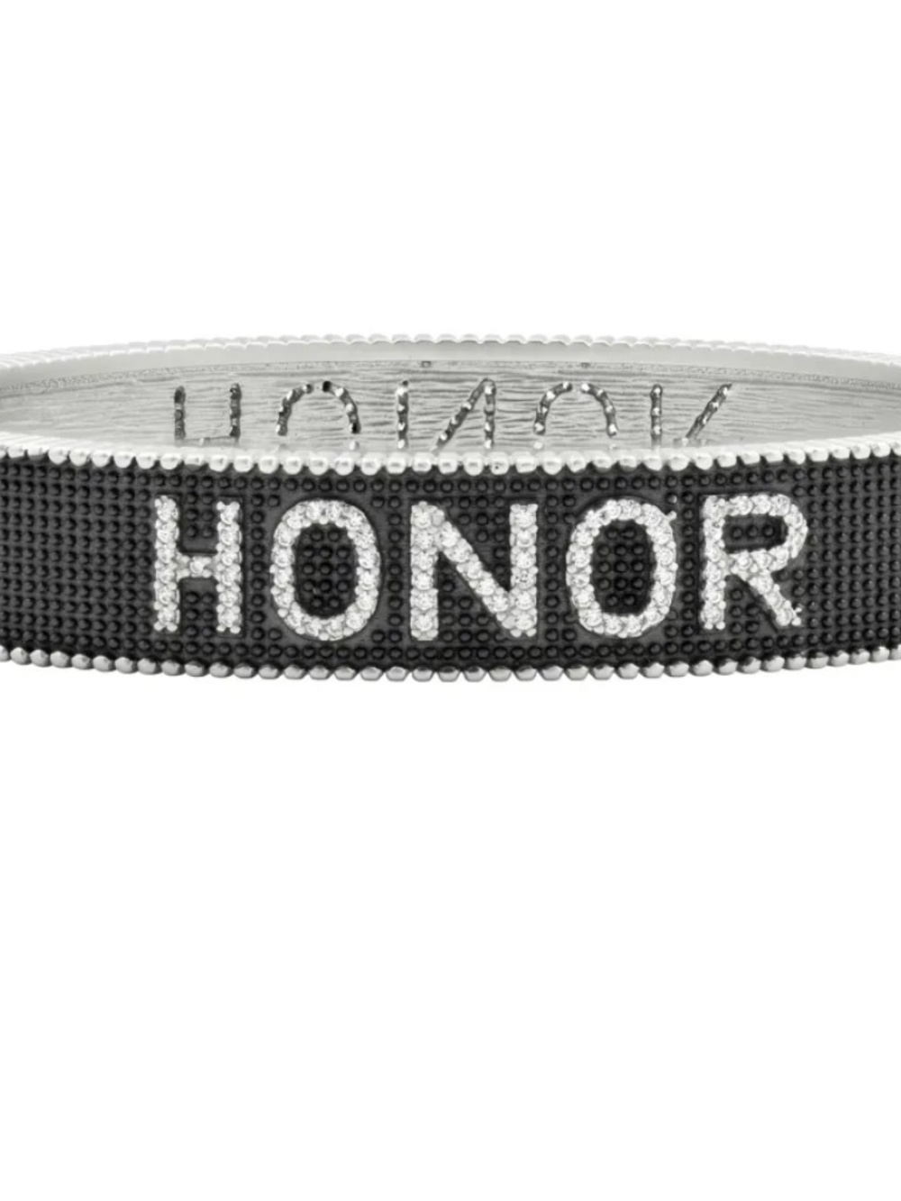 Frieda Rothman HONOR Studded Black and Silver Bracelet - Picture 7 of 8